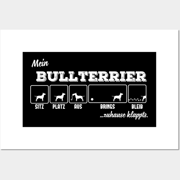 Bullterrier Wall Art by nektarinchen